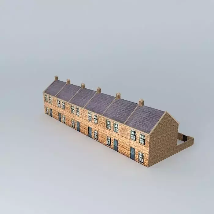 Eco Rail Cottages No 3 Dummy! Old Steam Days Free 3D model
