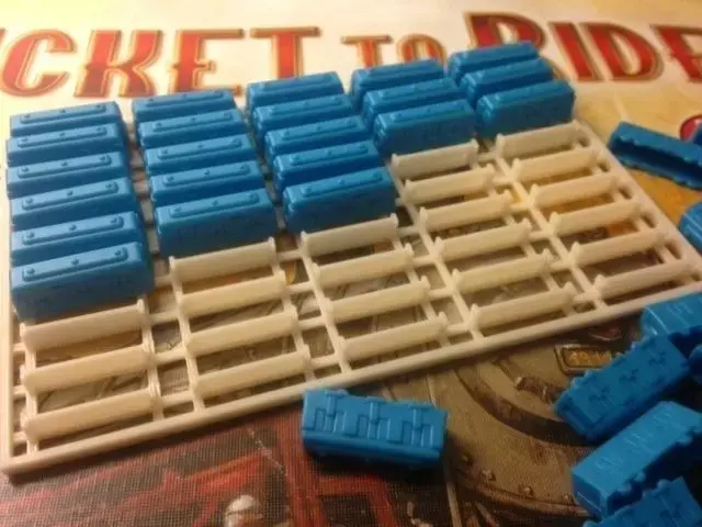 Ticket to Ride trains tray Free 3D print model