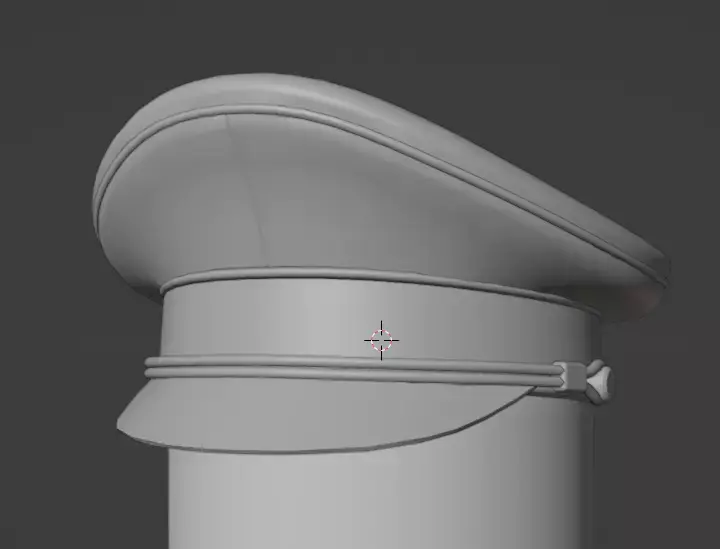 Roblox Visor Officer Cap Free low-poly 3D model