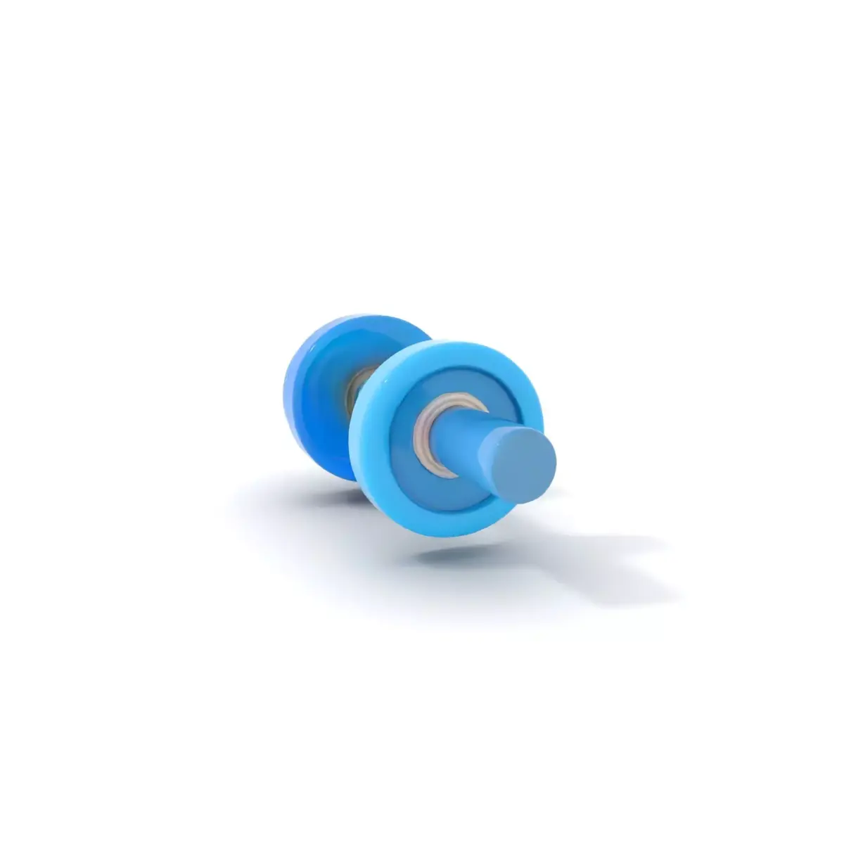 Blue Fitness Dumbbell model pack Low-poly 3D model