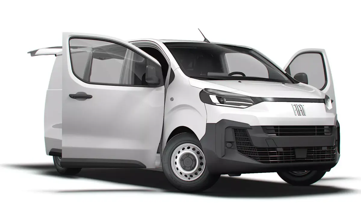 Fiat e Scudo Tailgate Van L2 HQ Interior 2024 3D model