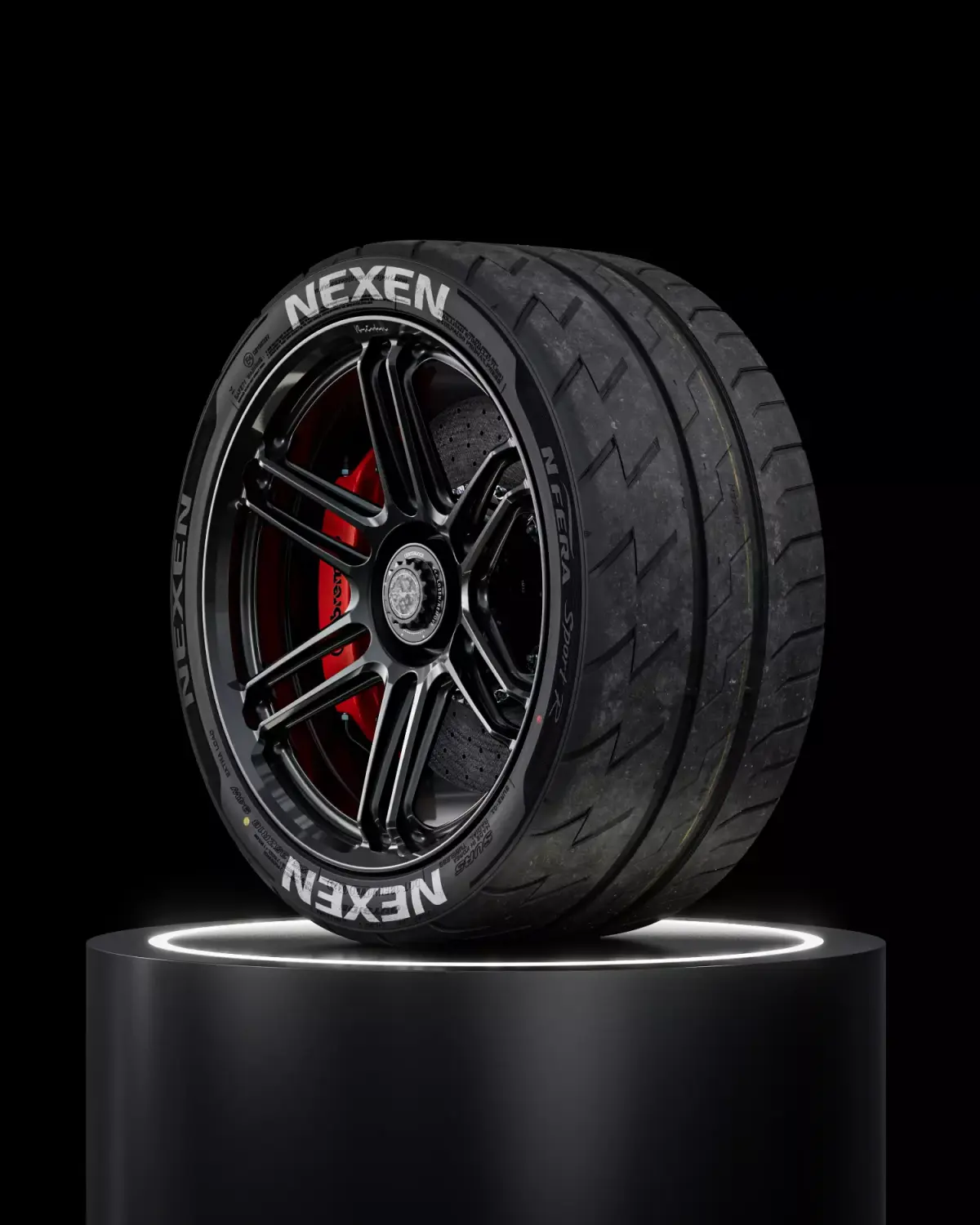 Nexen N Fera Sport R 255 35 ZR18 94W 3D model