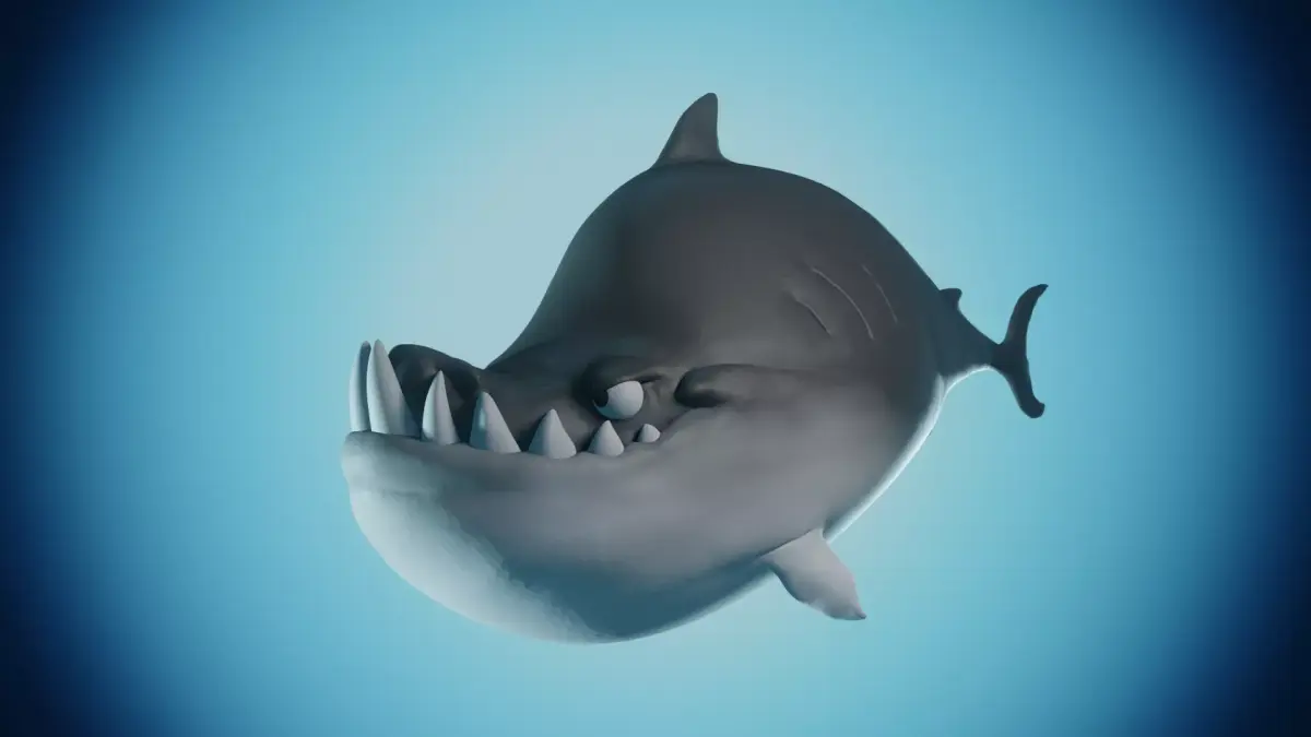 Shark - Cartoon Styled  3D model