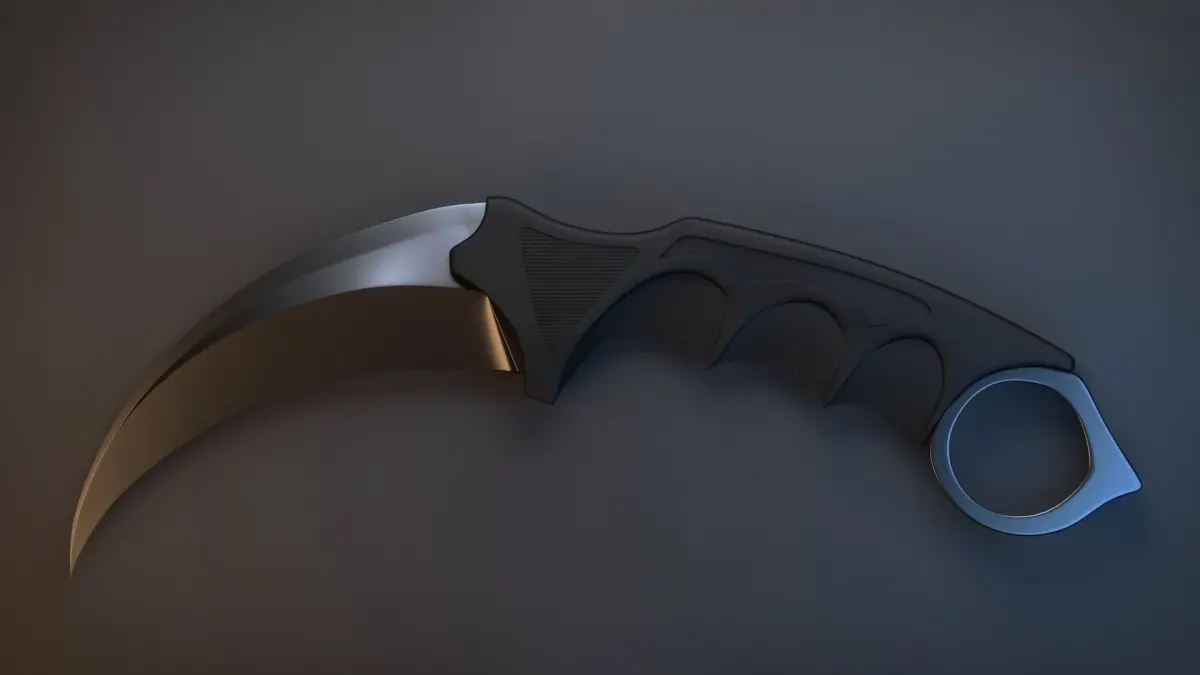 Karambit knife 3D model shop