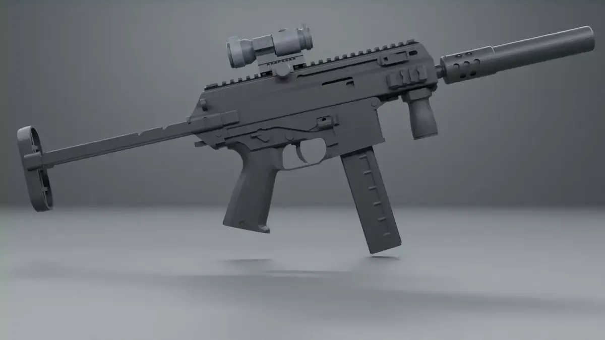 gun model 3D model