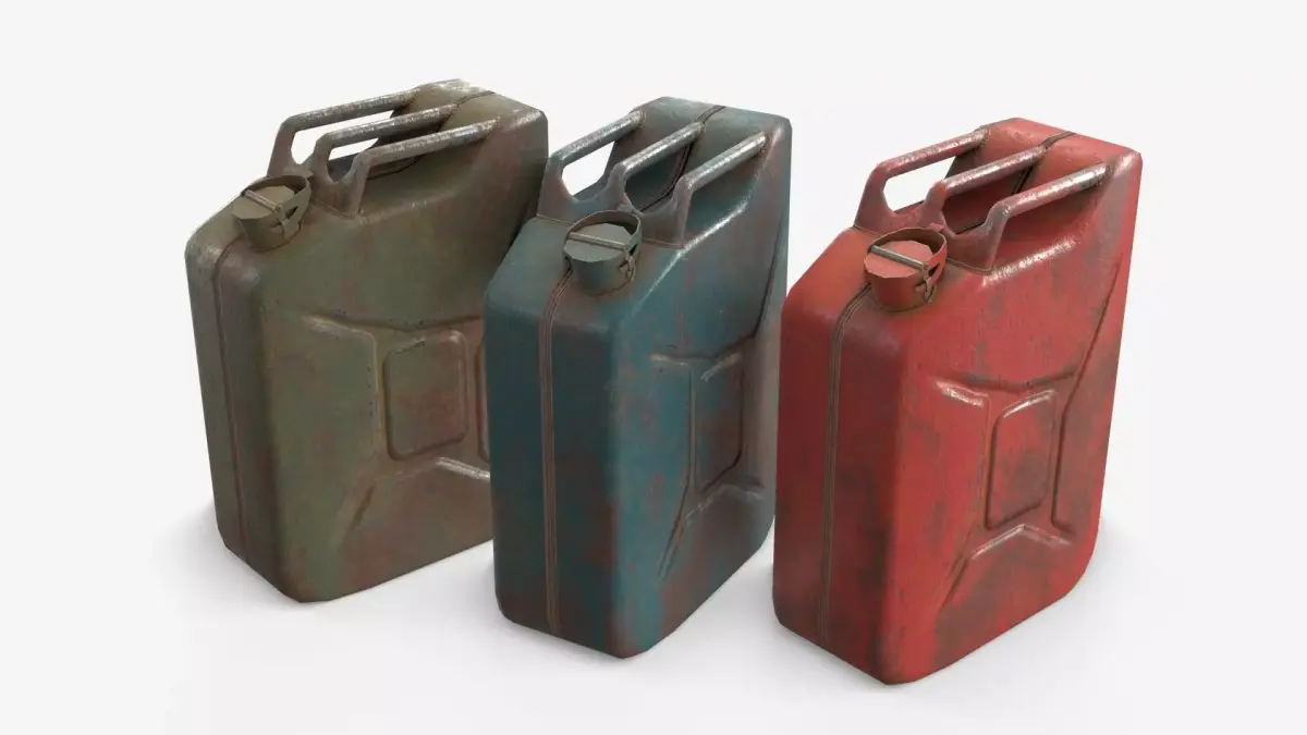 Jerrycan Asset 05 Low-poly 3D model