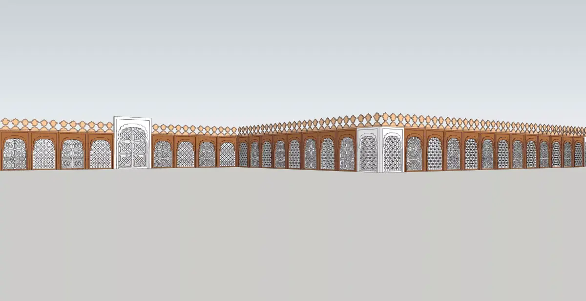 indian jodhpuri stone jali 3d modal 3D model
