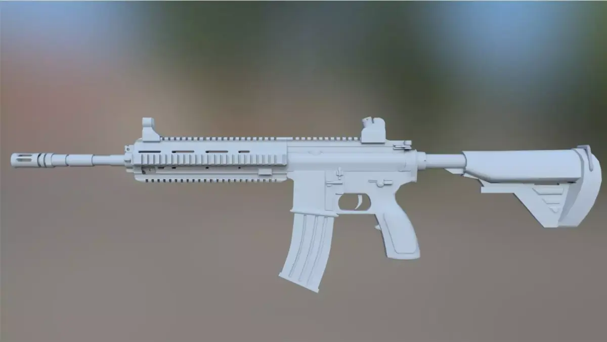 M416 Gun model Free 3D model