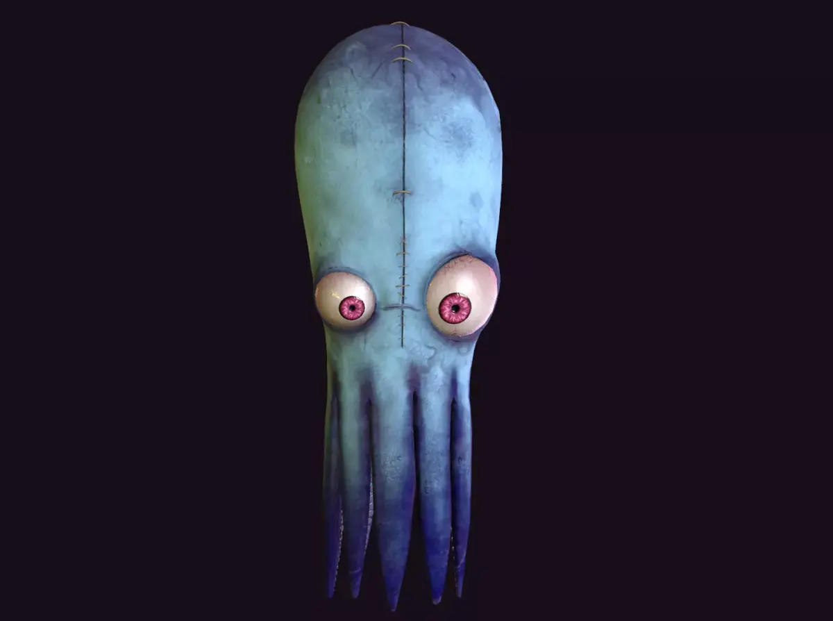  Fantasy Octopus Low-poly 3D model