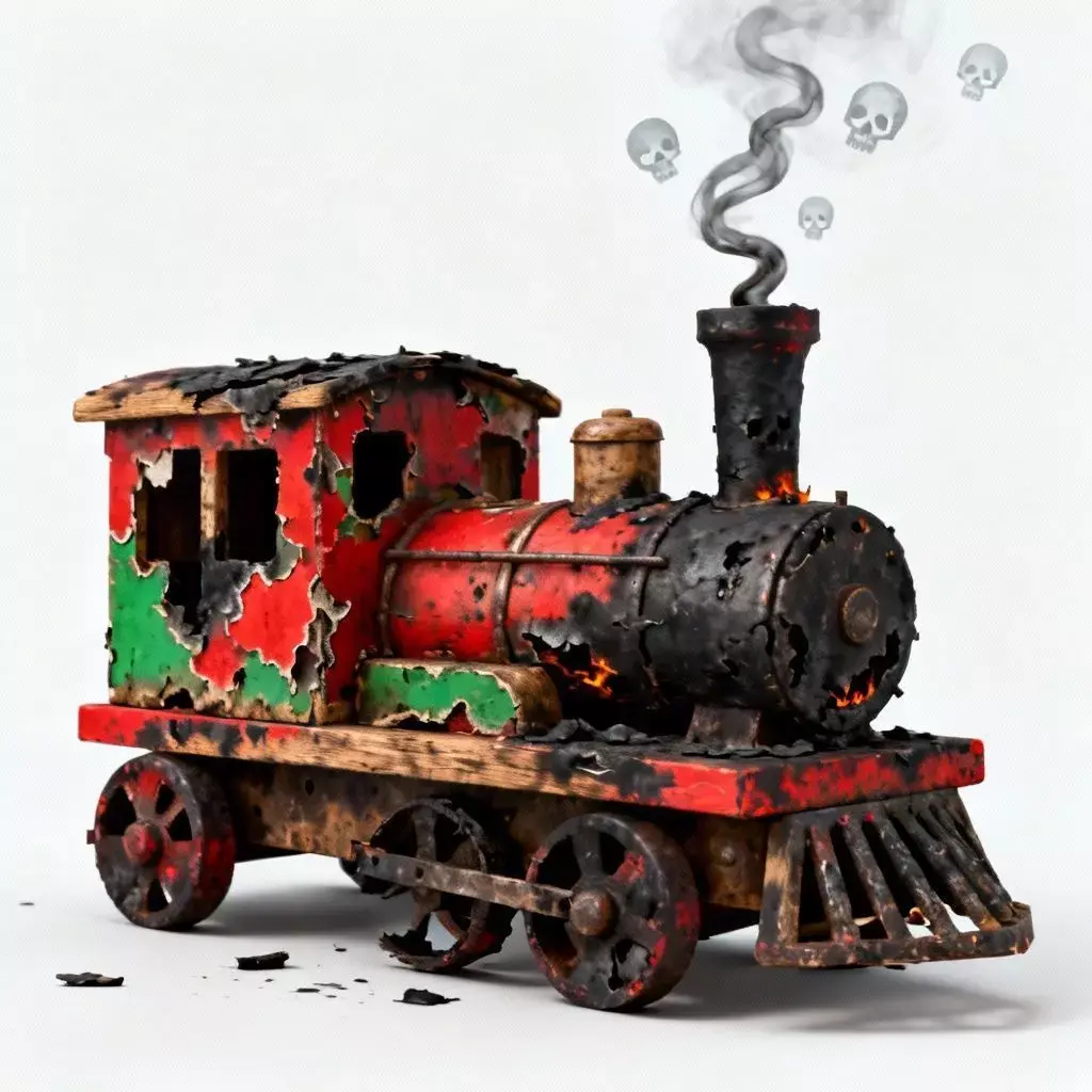 Infernal Cinder Toy Locomotive 3D Model Low-poly 3D model
