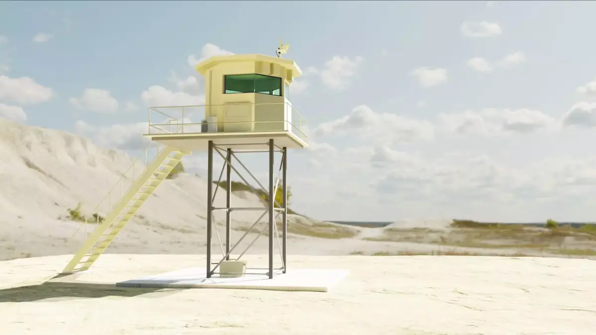 Guard Tower Outpost 3D model