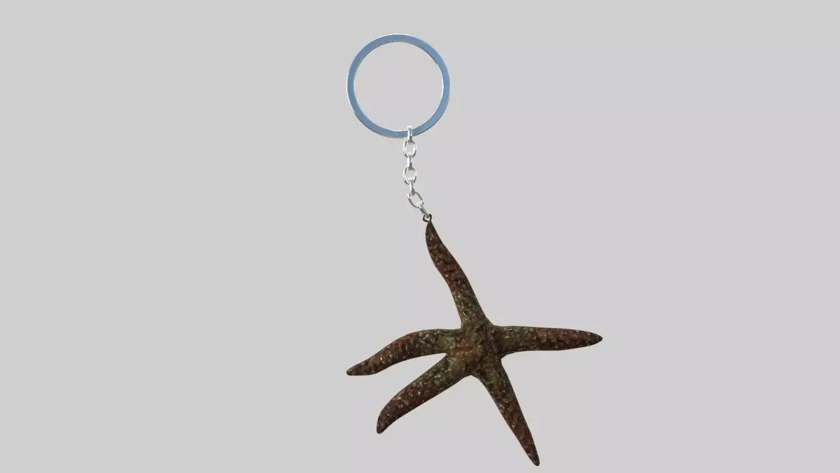 Starfish keychain 3D model