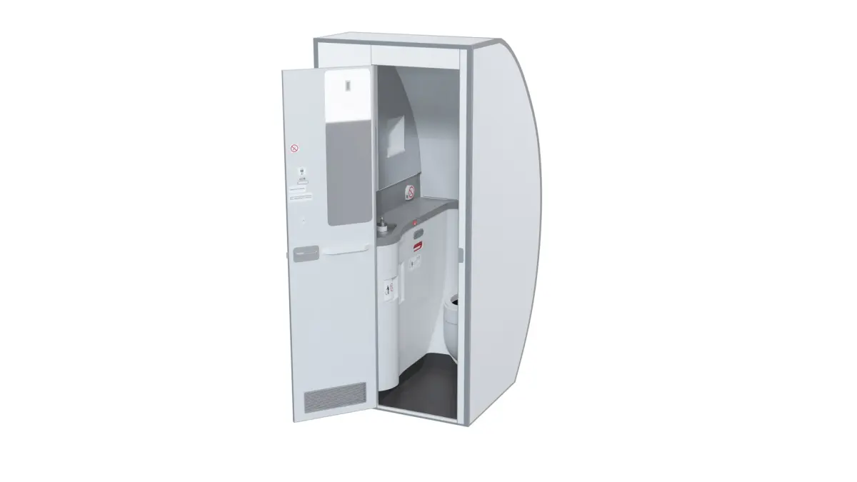 Airplane Toilet Lavatory Interior 3D model
