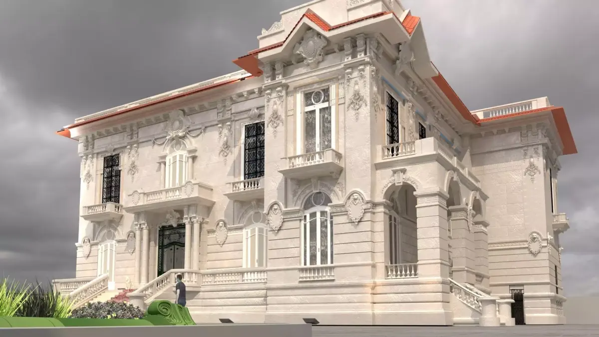 Exterior classic building 3D model
