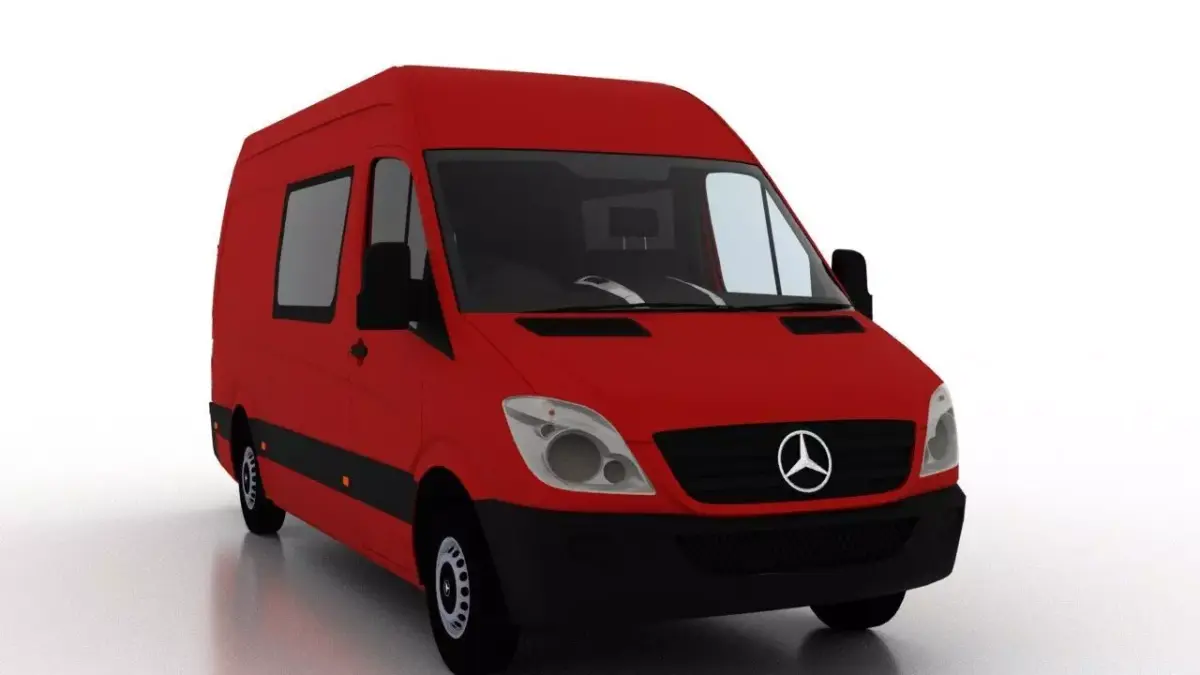 Mercedes Benz Sprinter L2H2 2009 Crew Van UK 3D model