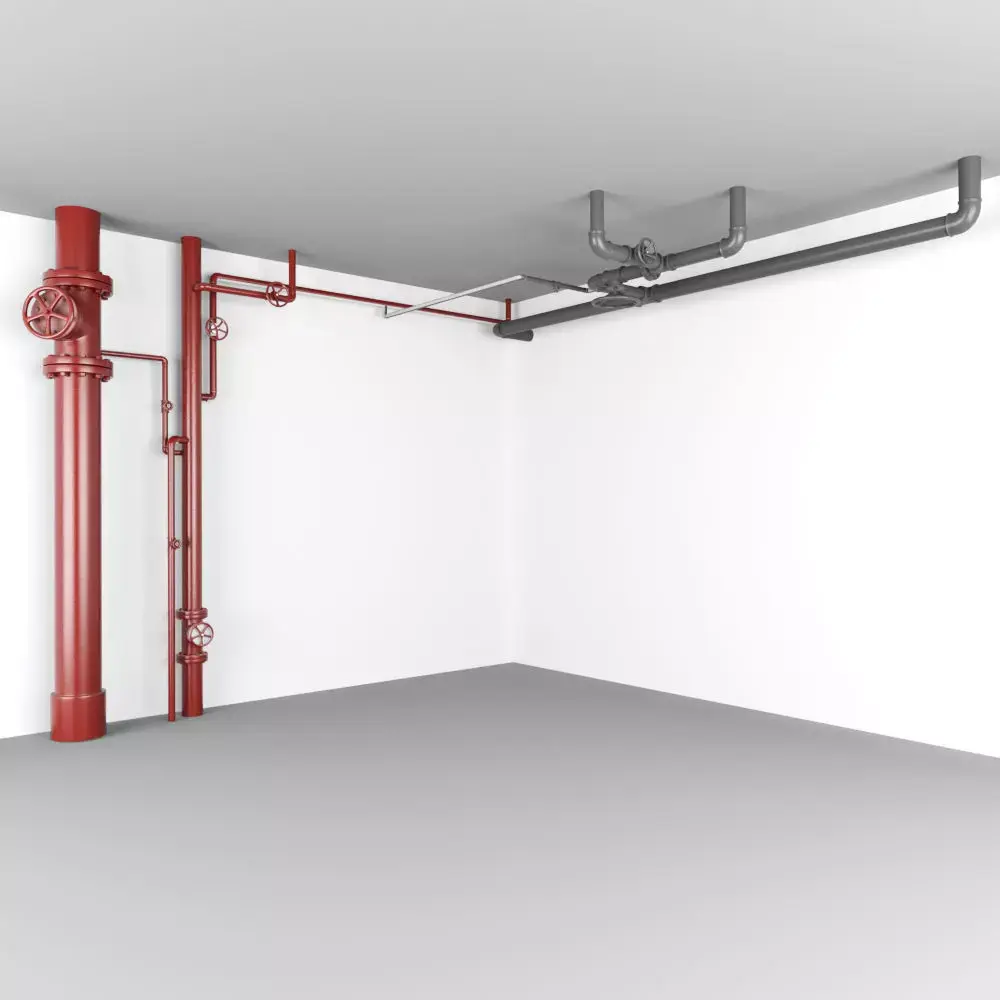 Water Pipes Low-poly 3D model