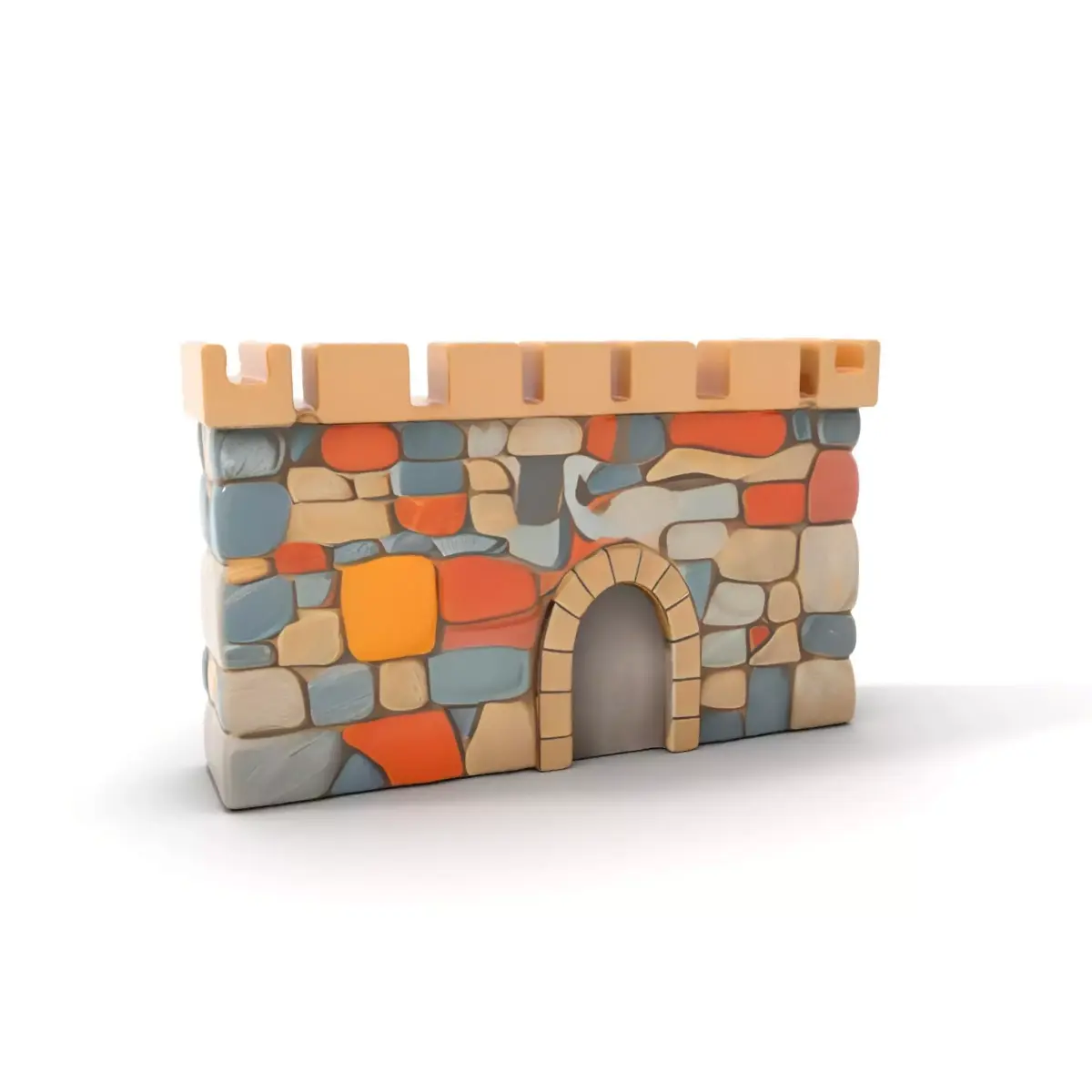 Rustic Stone Castle model pack Low-poly 3D model