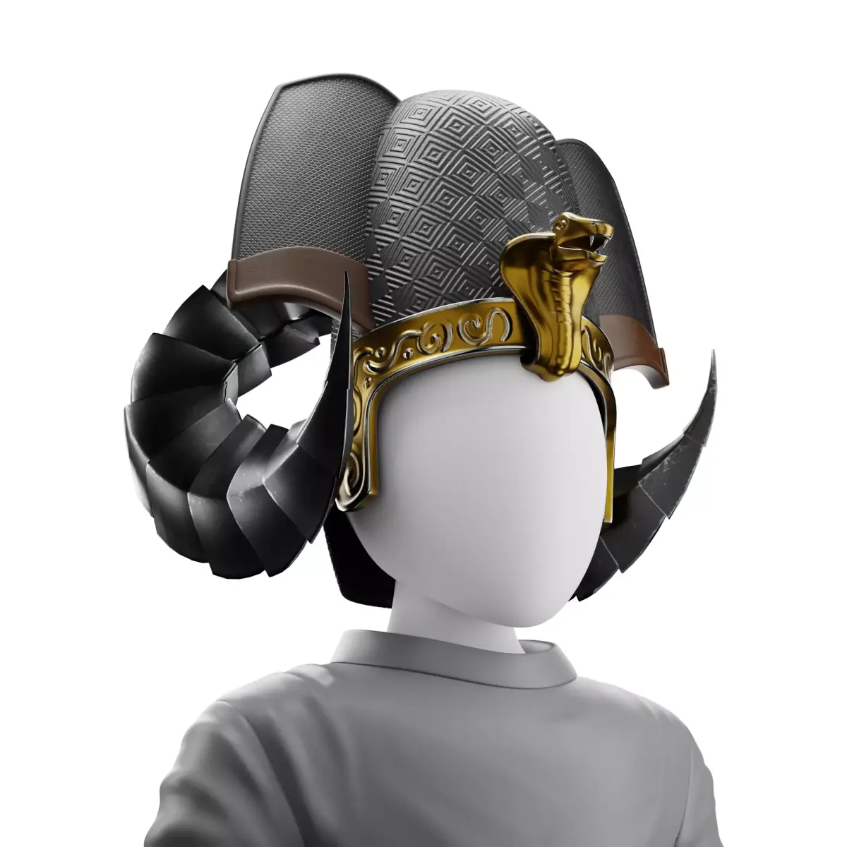 Pharaoh Hat 04 - SciFi Character Design Low-poly 3D model Low-poly 3D model