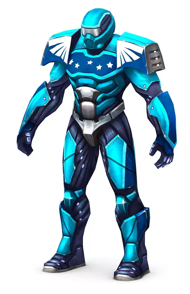 Low Poly Man Cyborg Trooper Soldier Low-poly 3D model purchase