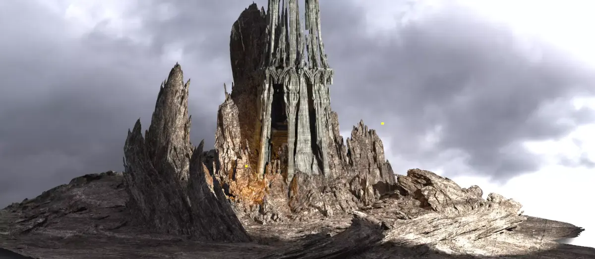Dark Orthanc Tower Tall 3D model