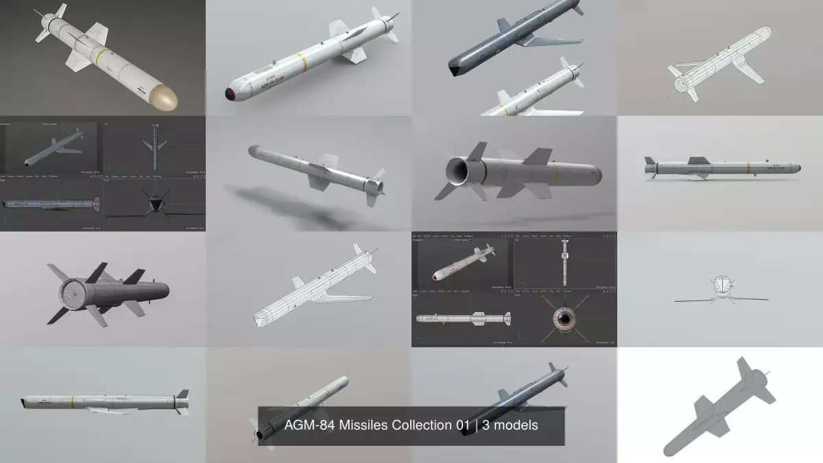 AGM-84 Missiles Collection 01 