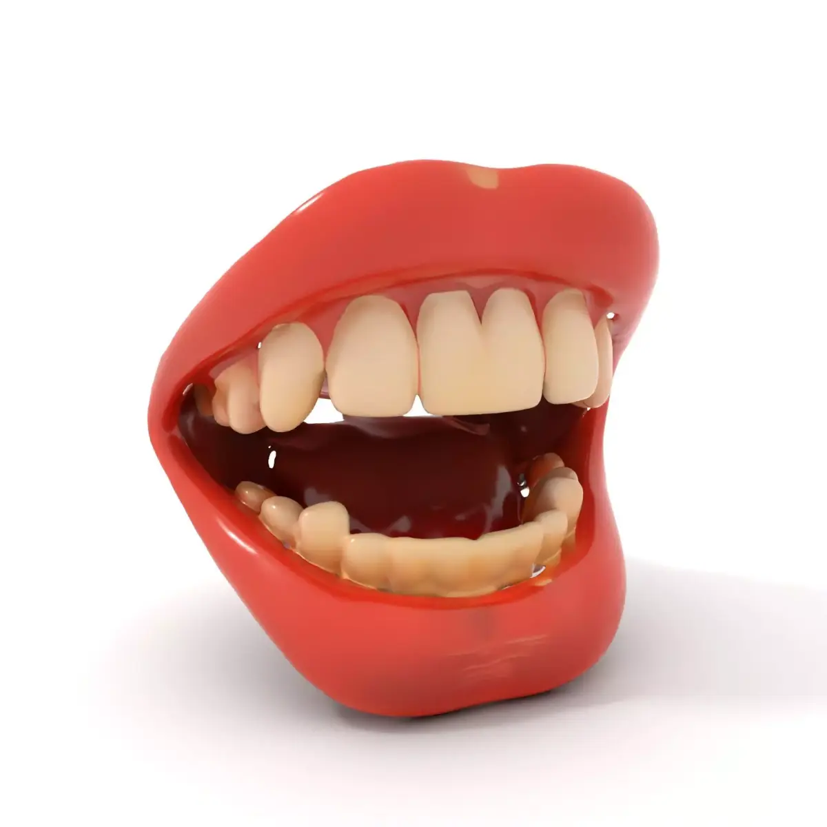 Realistic Human Mouth model pack Low-poly 3D model