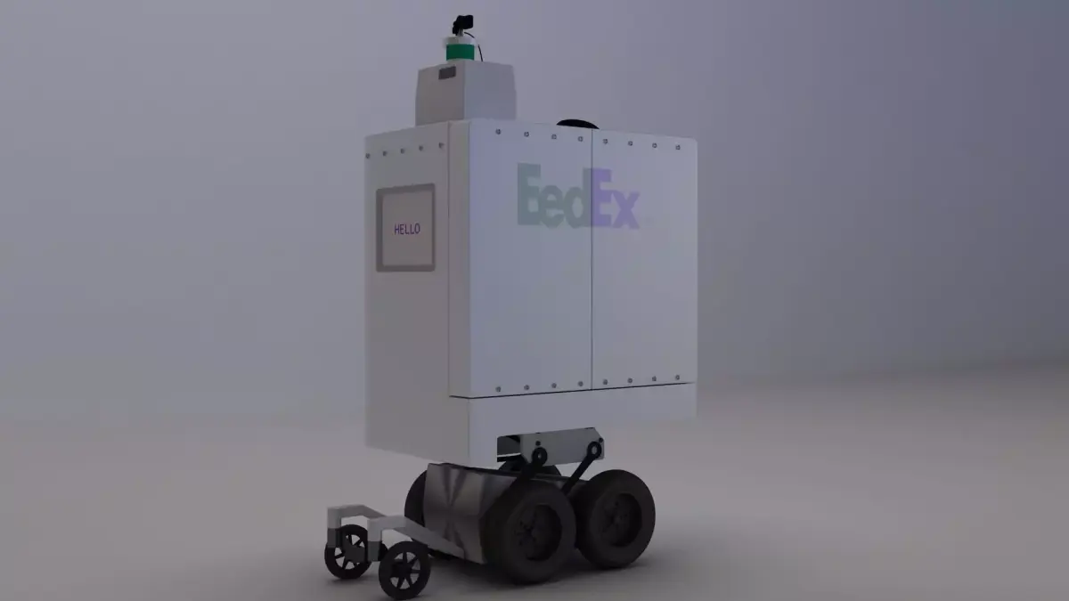 Delivery Robot 3D model