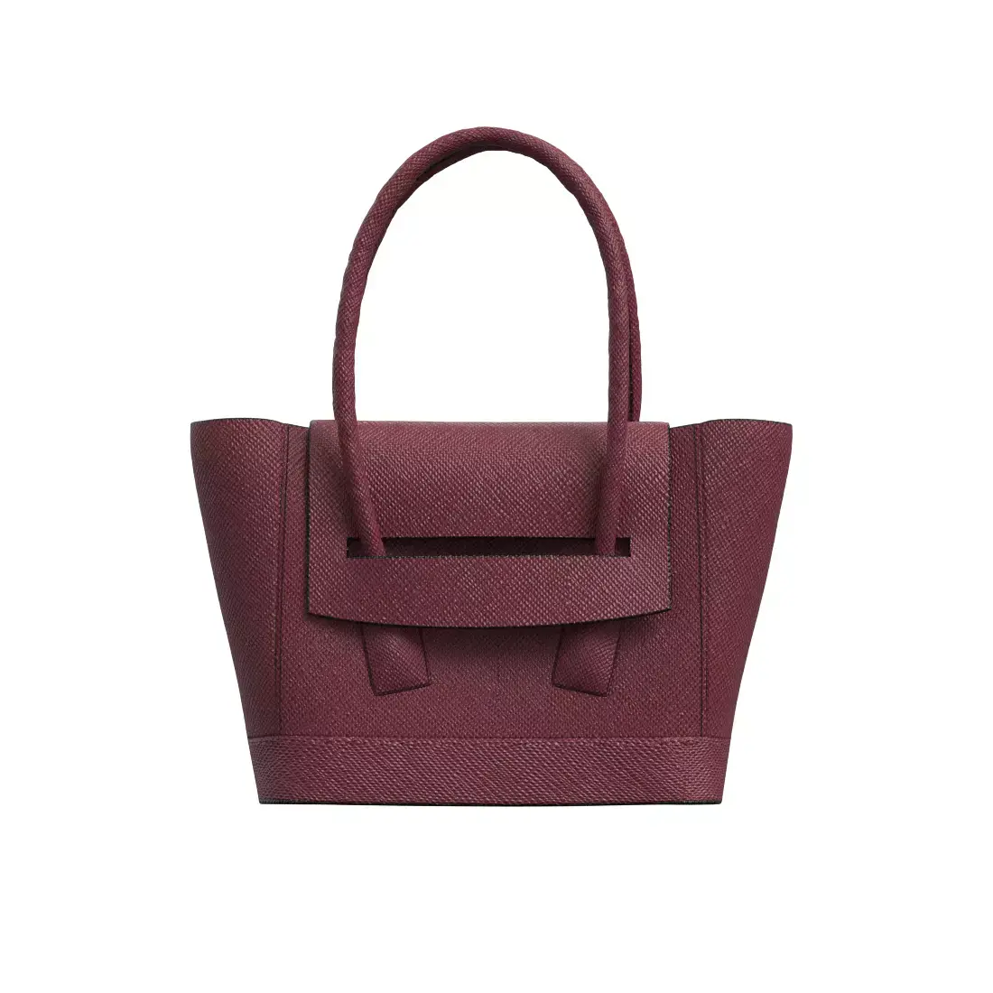 Burgundy Tote Bag 3D model