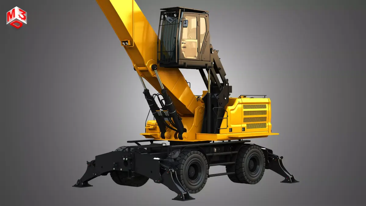 MH3050 Wheel Material Handler 3D model