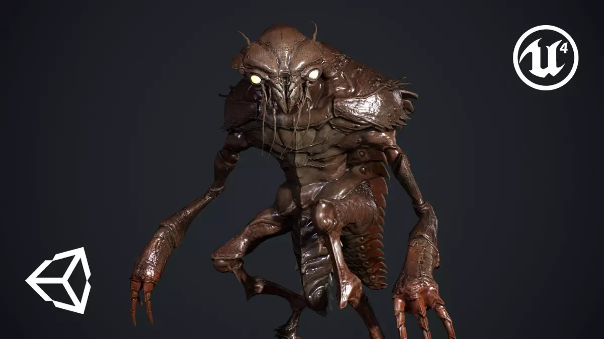 Bug Creature  Low-poly 3D model