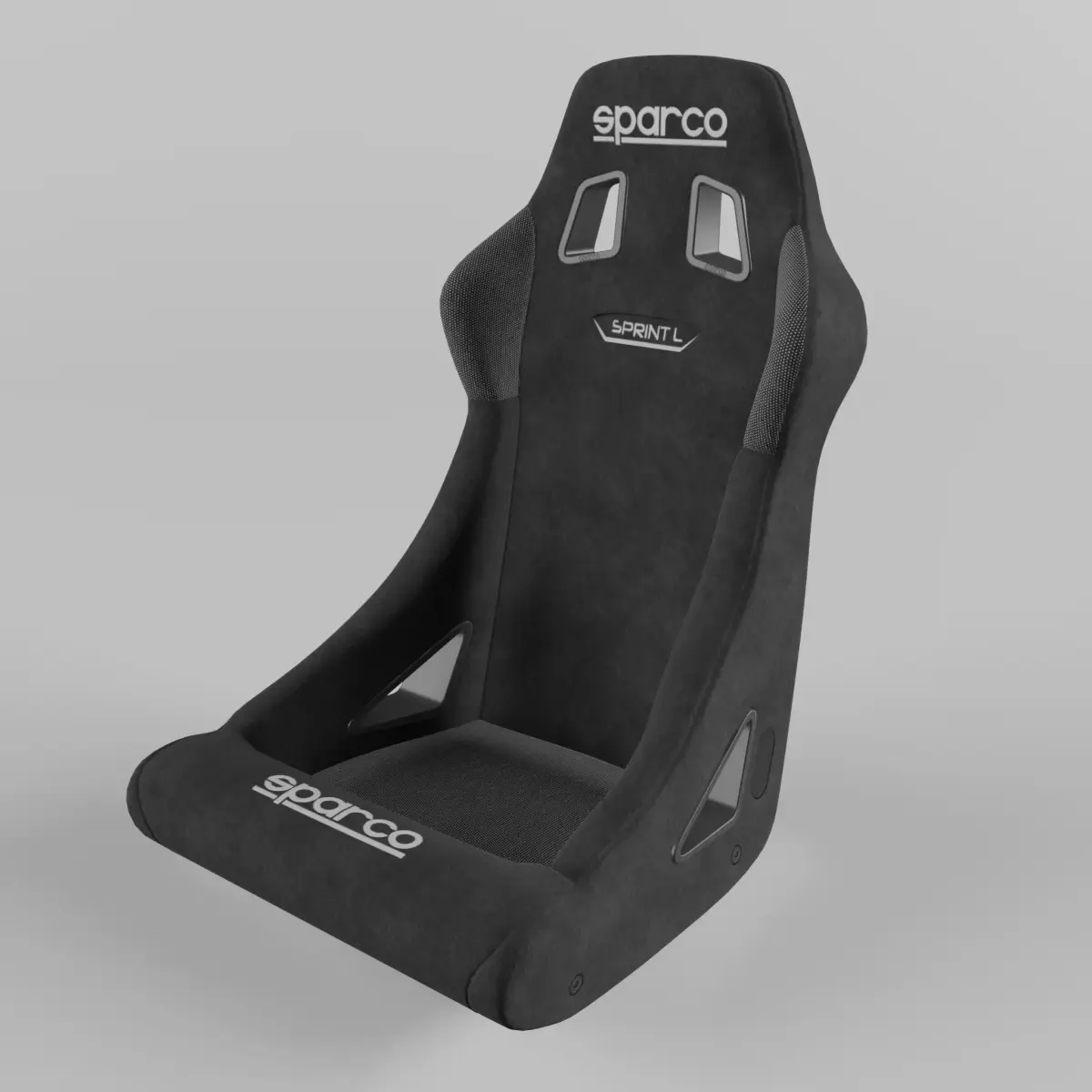 Racing Seat Sparco sprint L Black 3D model