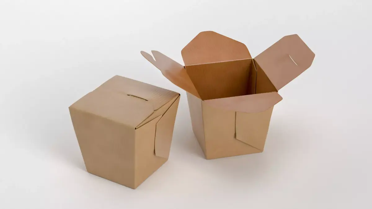 3D Chinese wok box package model 3D model