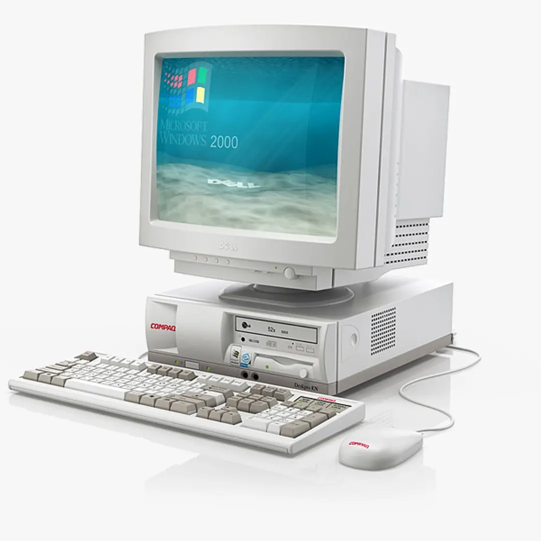 Old PC Compaq deskpro 3D model
