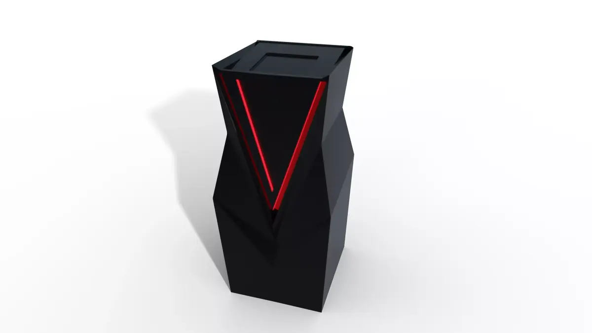 Trashcane Sci Fi -Dark Design Low-poly 3D model