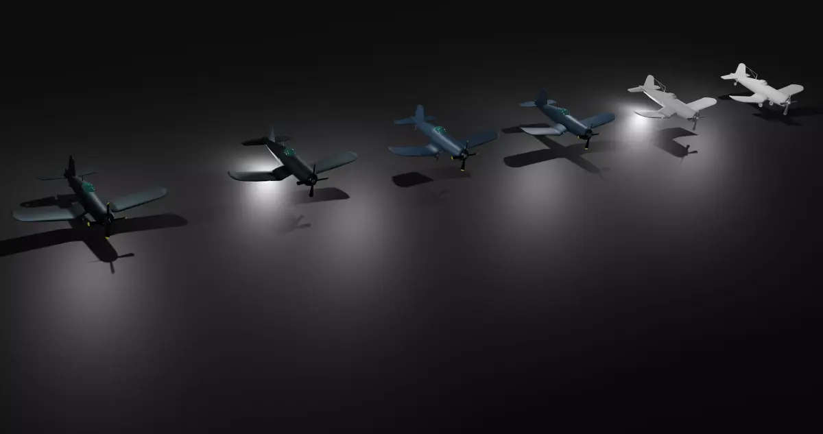F4U-4 LOW-POLY Free low-poly 3D model