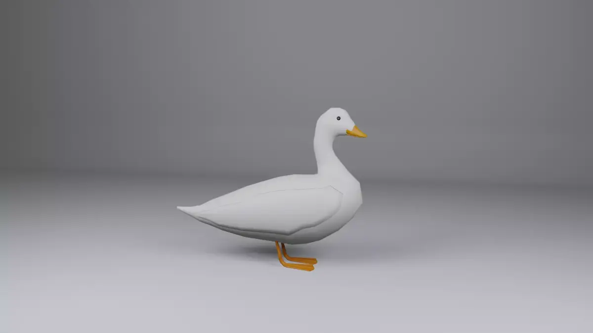Duck 3d Low-poly 3D model