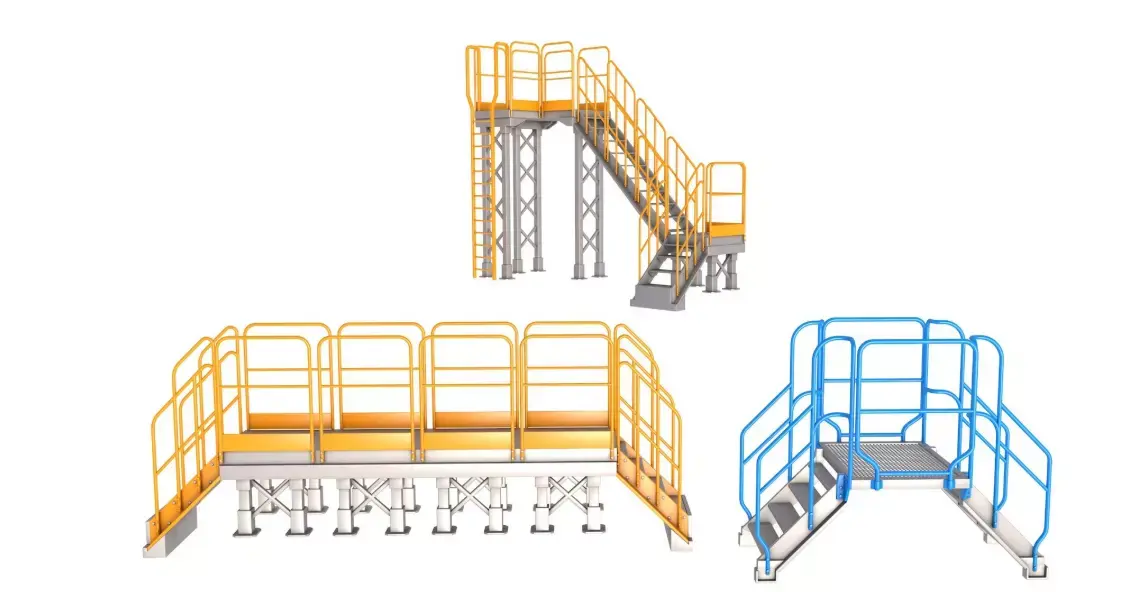 Industrial Stairs Collection 3D model purchase