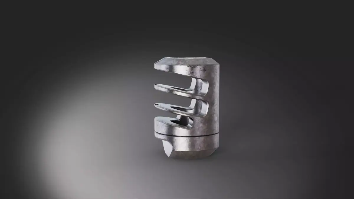 muzzle brake crew station 3D model