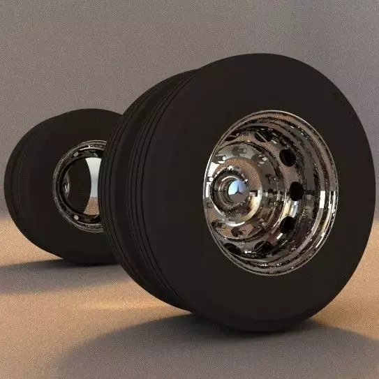 Wheels Chasis Bus or Coach Mercedez Benz 3D model