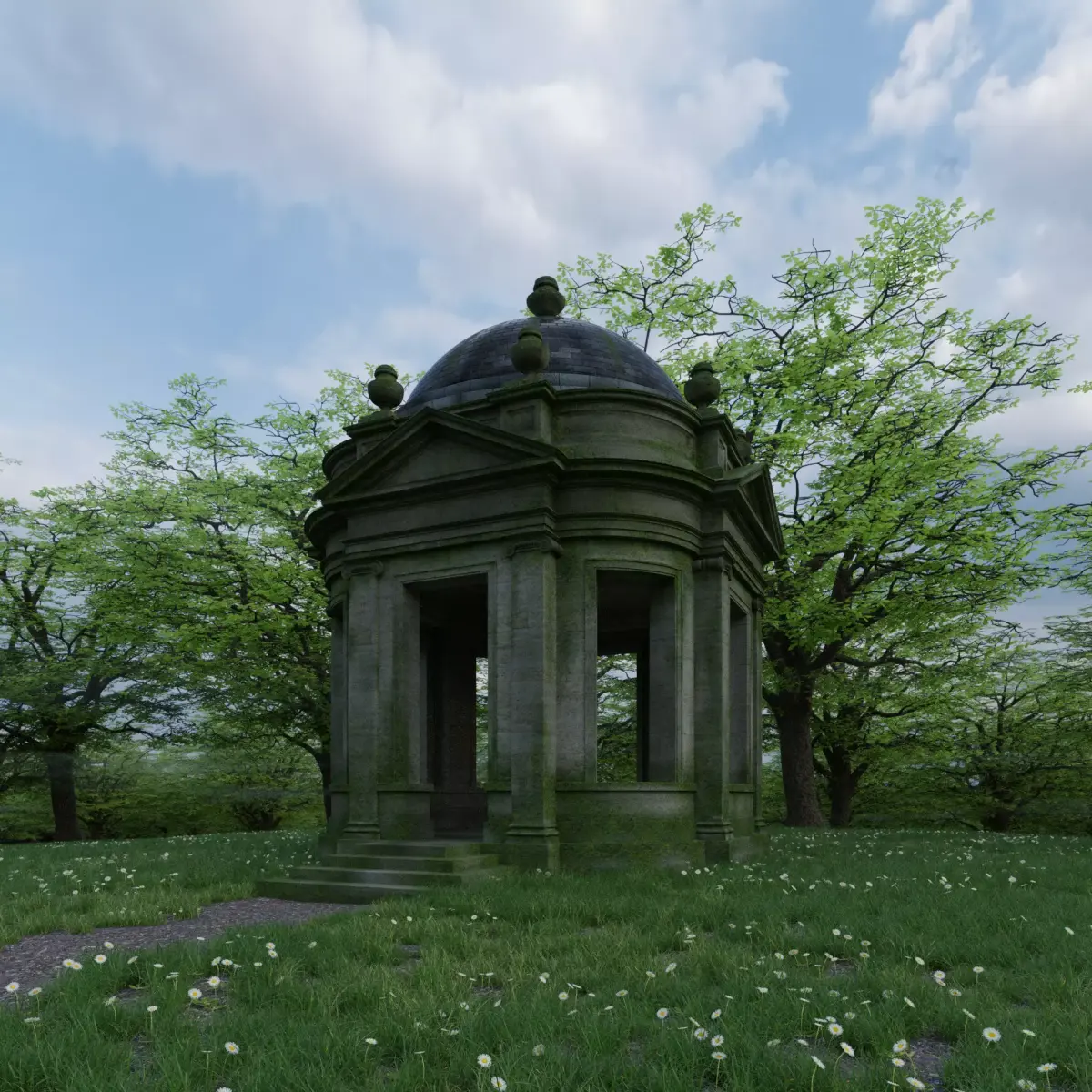 Classical Rotunda 3D model purchase