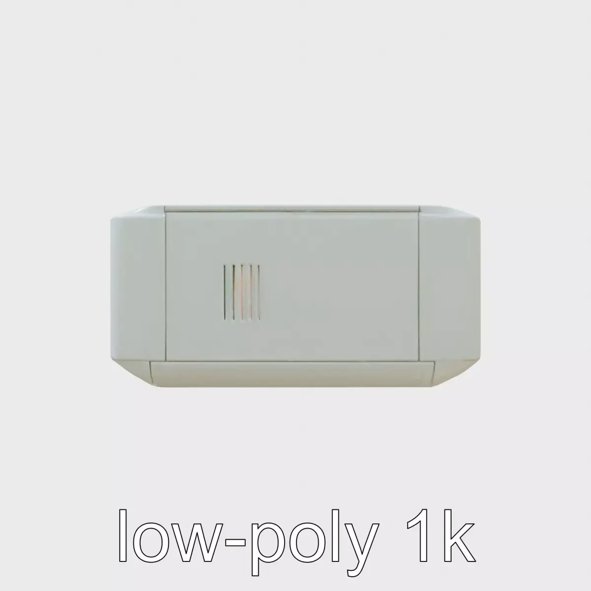 Compact Energy Unit with Dual USB and AC Ports Low-poly 3D model