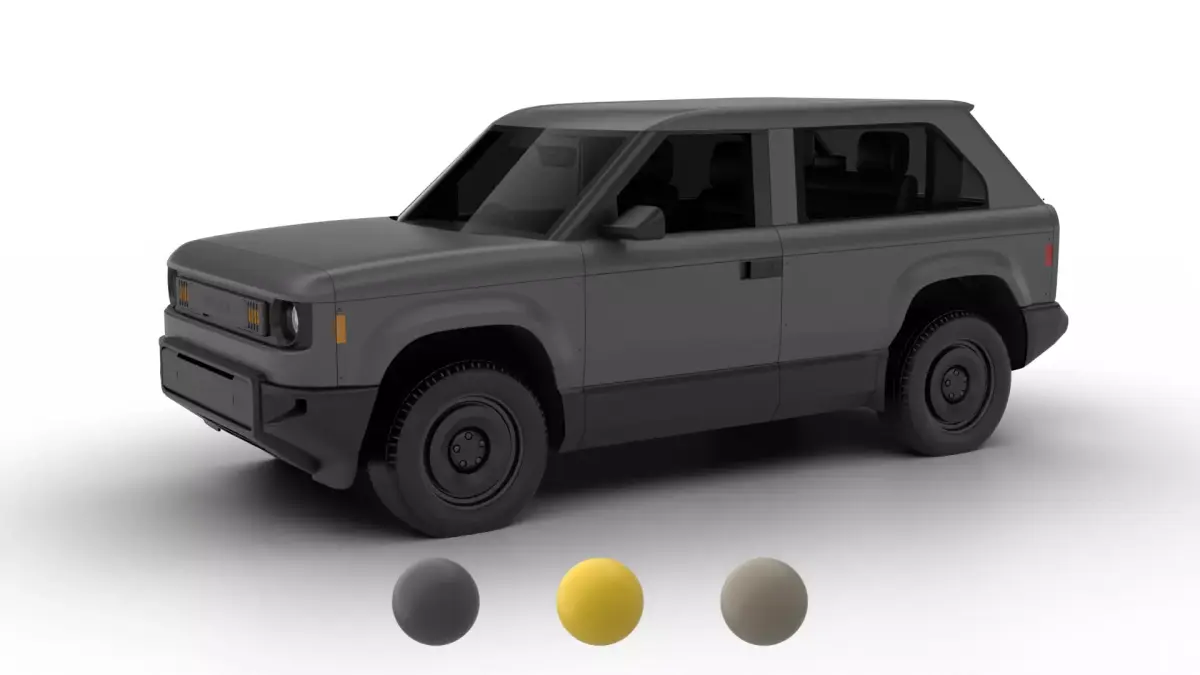 Slate Truck SUV Fastback 2027 3d model 3D model