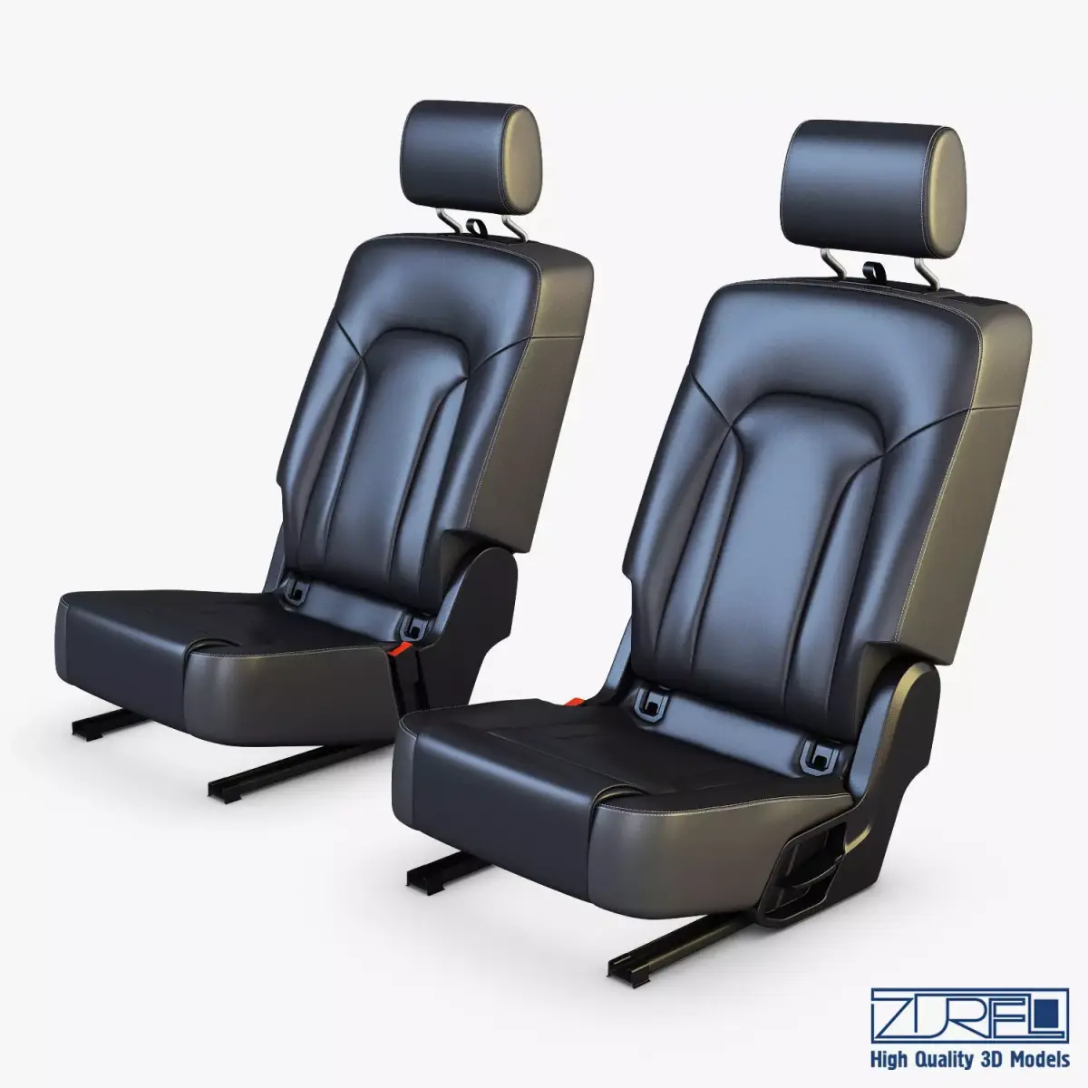Car Seat Rear 3D model