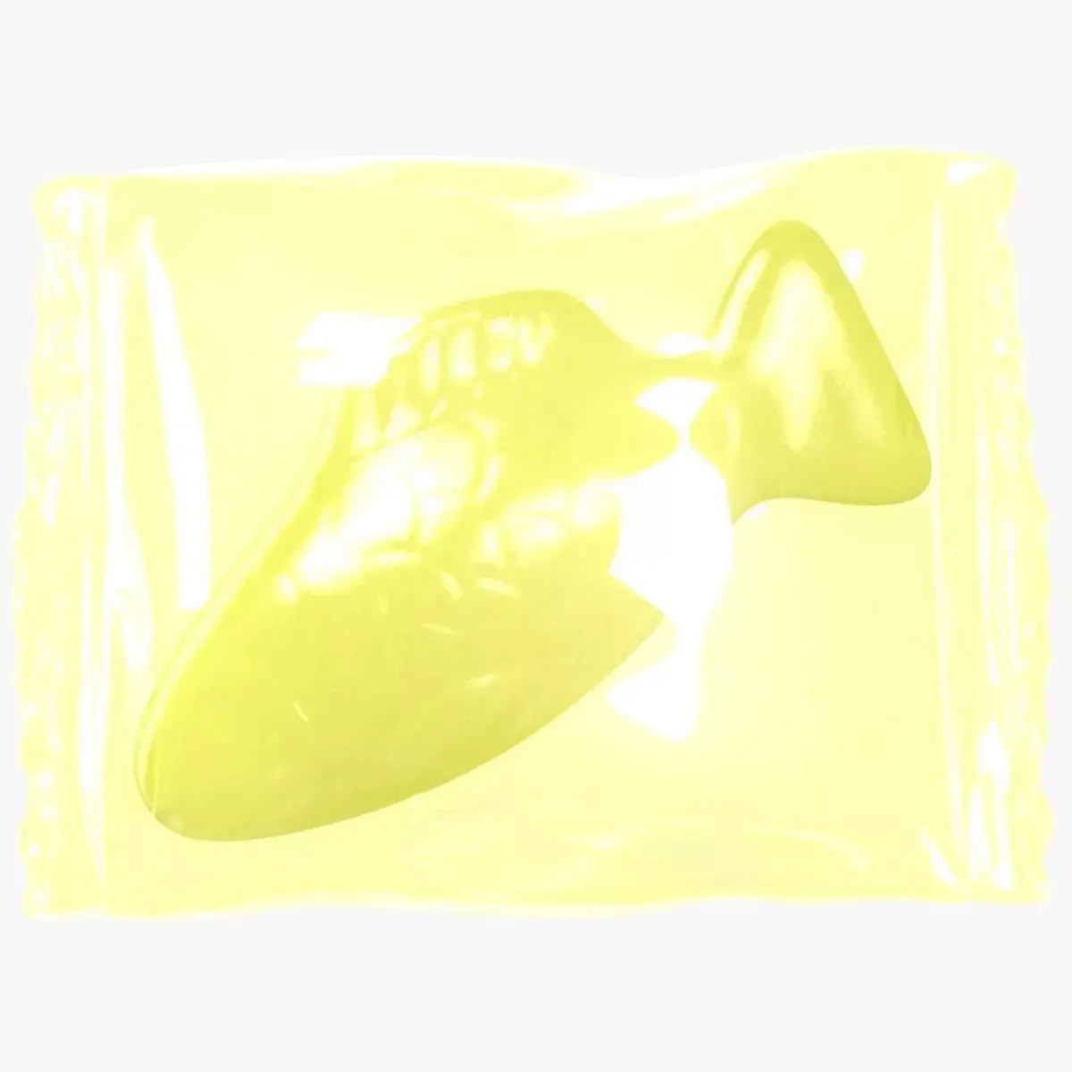 Wrapped Yellow Fish 3D model 3D model