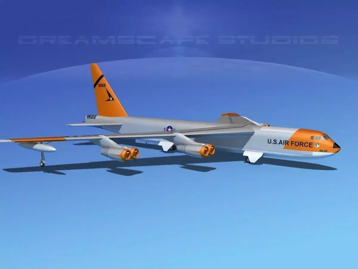 Boeing B-52C Stratofortress V06 3D model