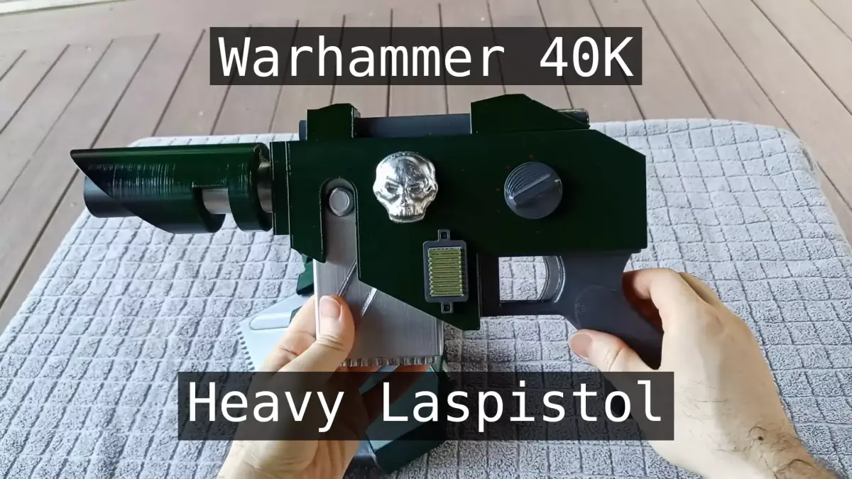 Heavy Laspistol Warhammer 40K 3D printable costume prop 3D print model