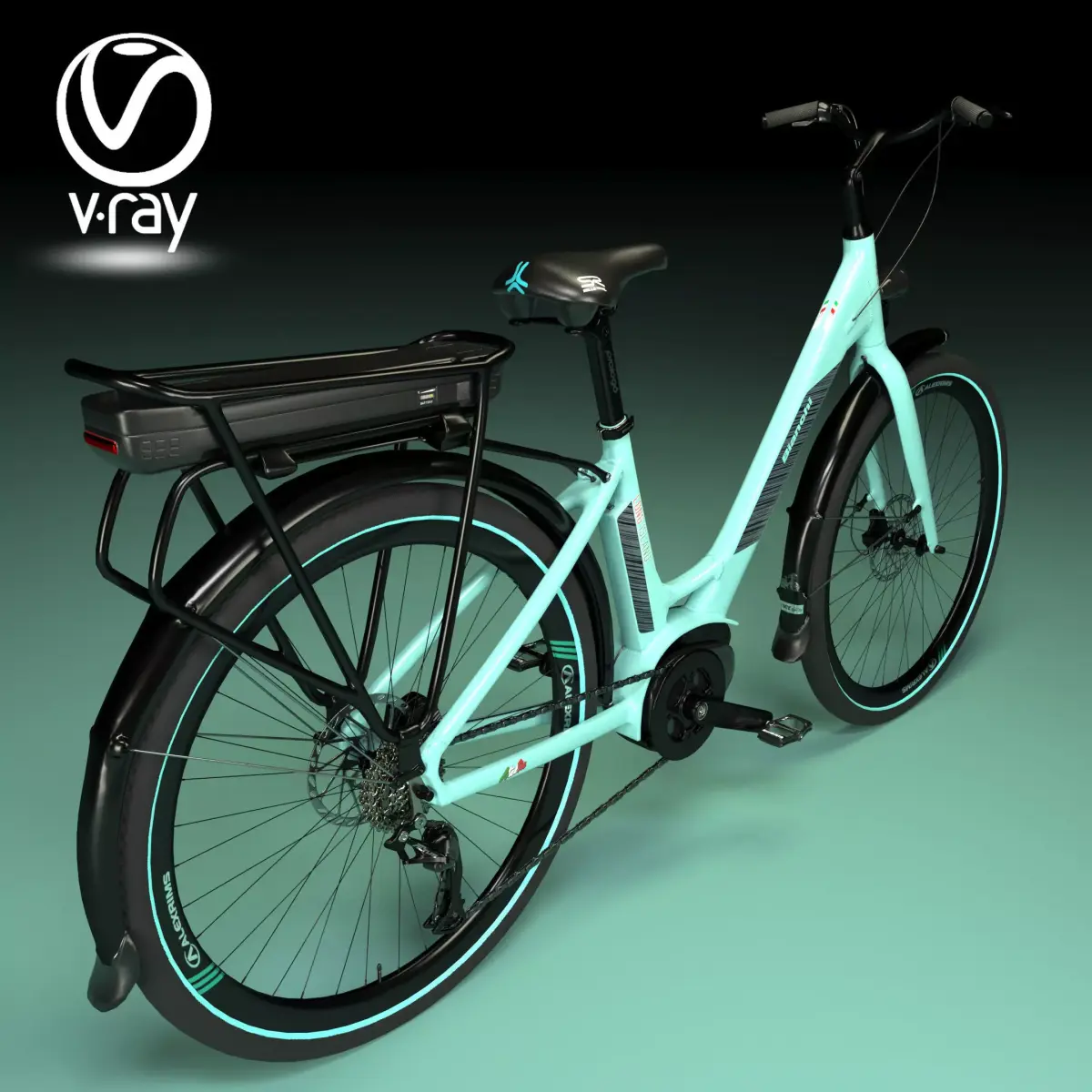BIANCHI LONG ISLAND E-BIKE 3D MODEL 3D model