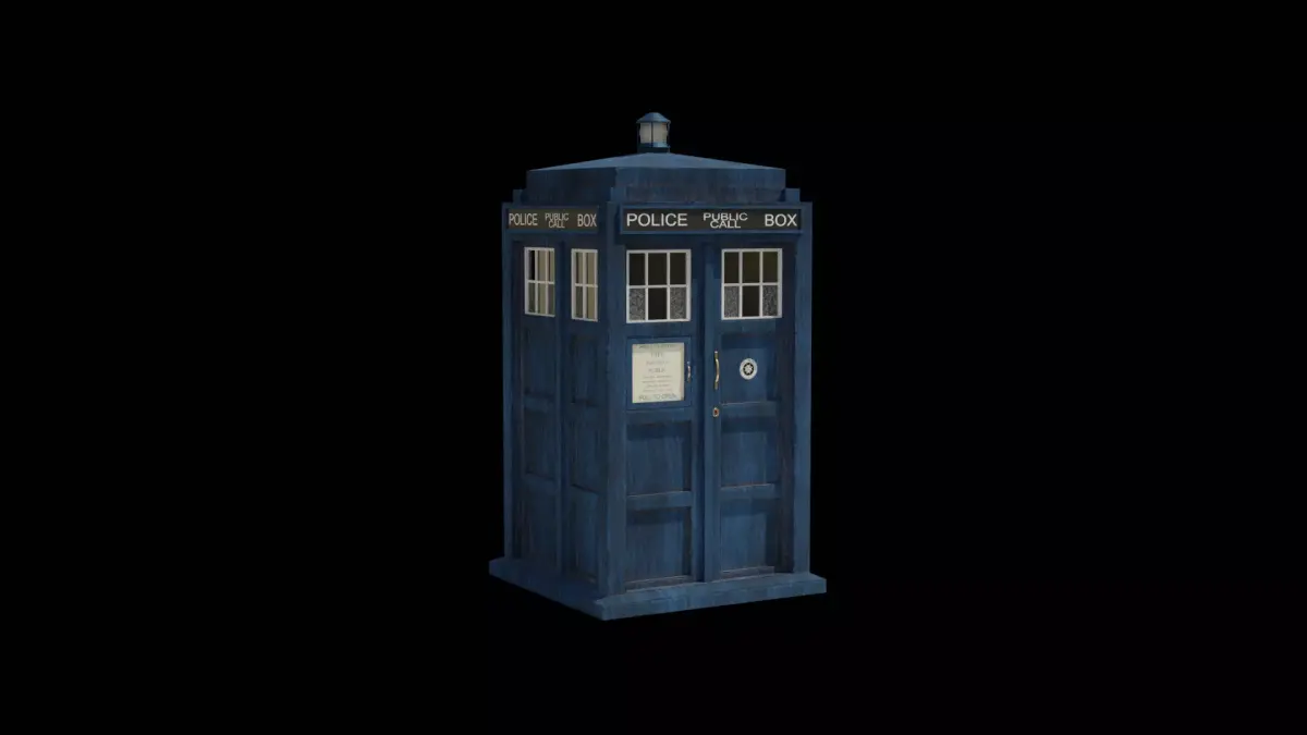TARDIS from Doctor Who 3D model