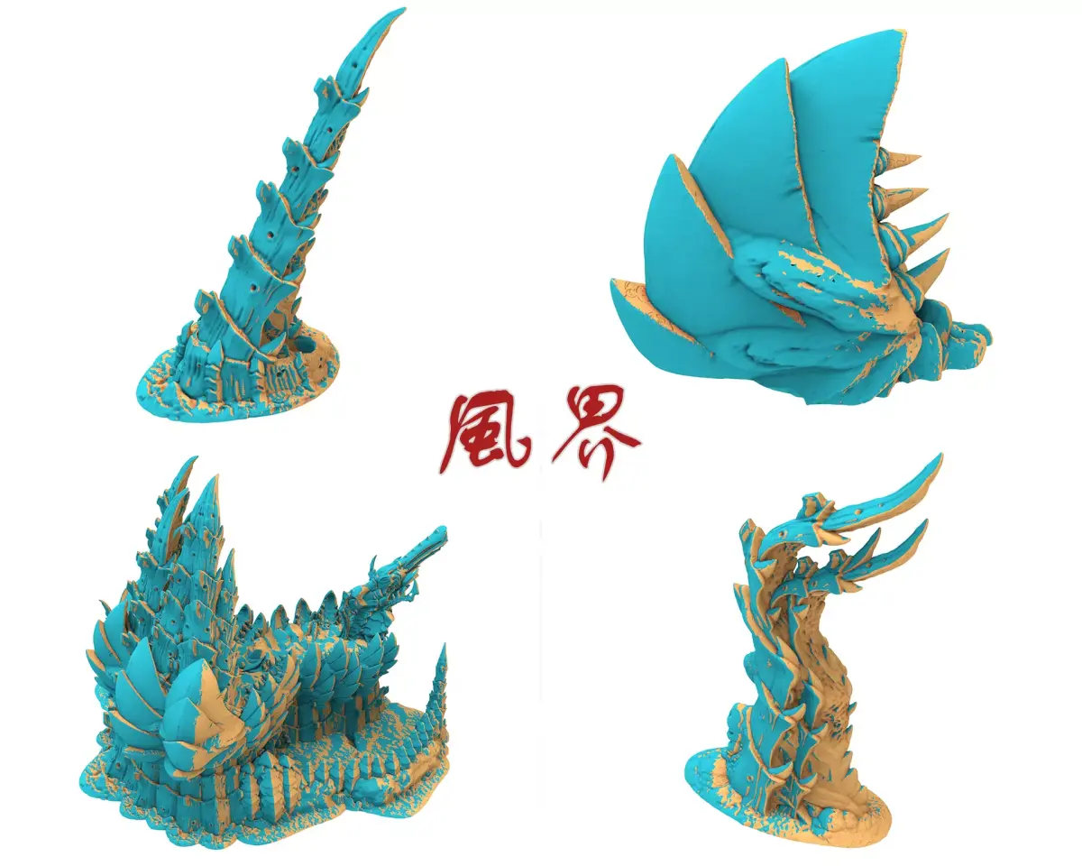Fukai Alien Hive Tortured Forest Free 3D print model