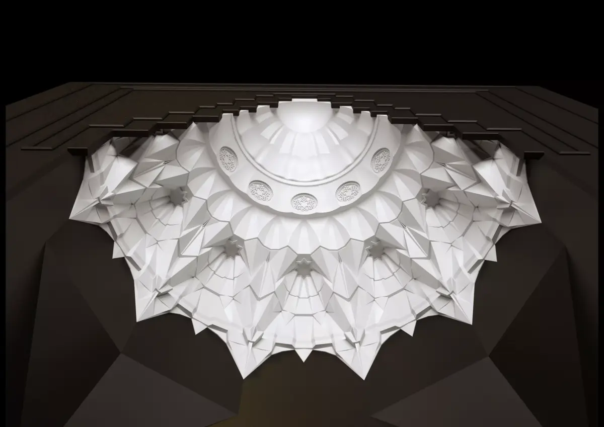 muqarnas gate 3D model